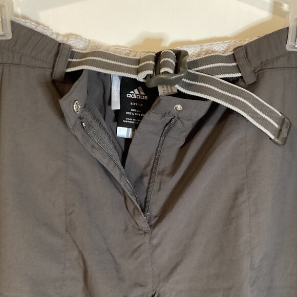 Adidas Clima365 Men's Boys Youth Brown Shorts Size 12 Hiking Casual Walking - Picture 4 of 9